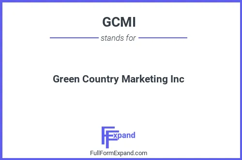 Full form of GCMI
