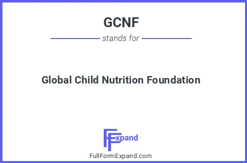 Full form of GCNF