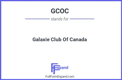 Full form of GCOC