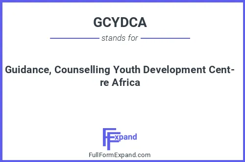 Full form of GCYDCA