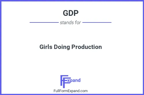 Full form of GDP