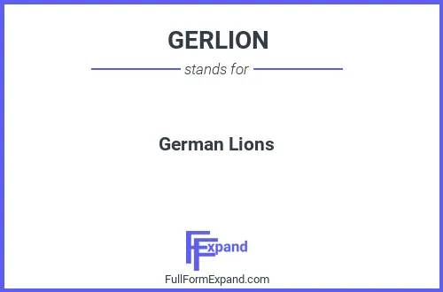 Full form of GERLION