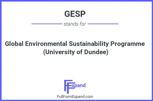 Full form of GESP