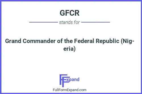 Full form of GFCR