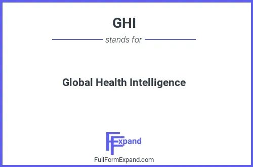 Full form of GHI