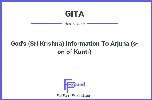 Full form of GITA