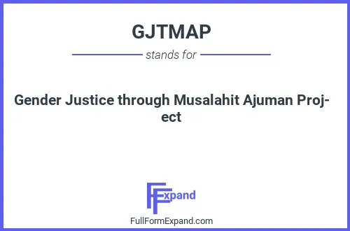 Full form of GJTMAP