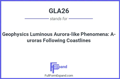 Full form of GLA26