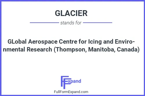 Full form of GLACIER