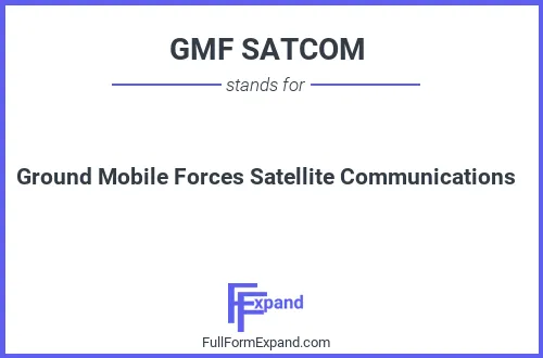 Full form of GMF SATCOM