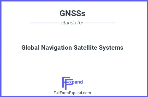 Full form of GNSSs
