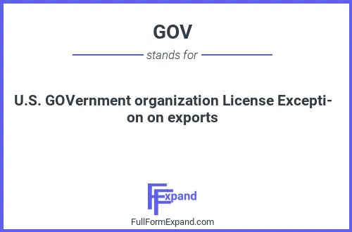 Full form of GOV