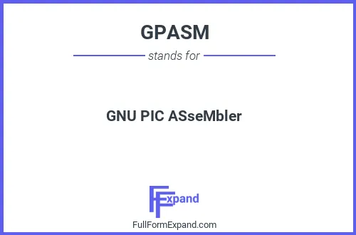 Full form of GPASM
