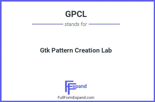 Full form of GPCL