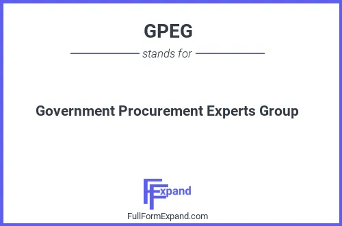 Full form of GPEG
