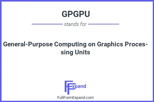 Full form of GPGPU