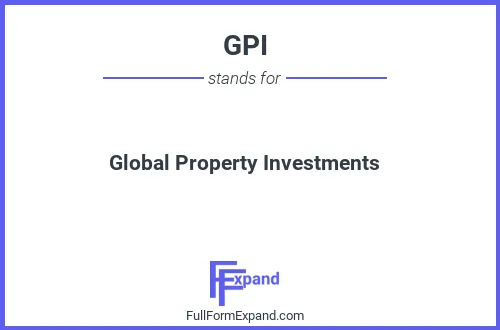 Full form of GPI