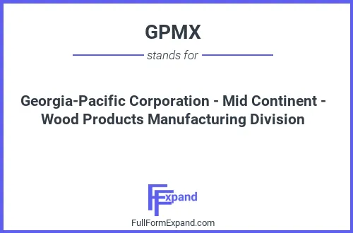Full form of GPMX