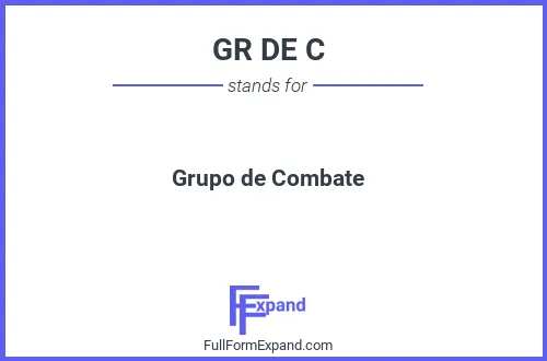 Full form of GR DE C