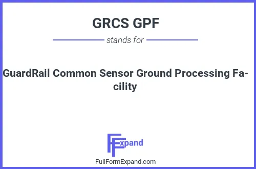 Full form of GRCS GPF