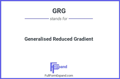 Full form of GRG