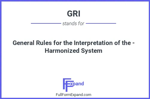 Full form of GRI