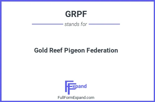 Full form of GRPF