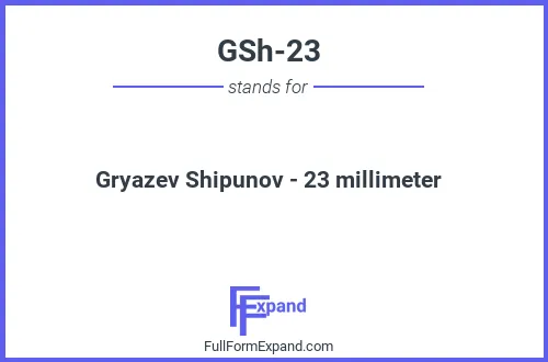 Full form of GSh-23