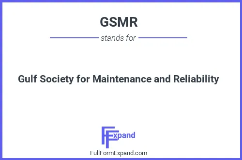 Full form of GSMR
