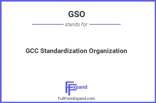 Full form of GSO
