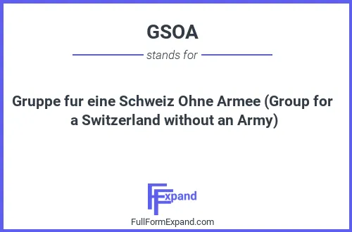 Full form of GSOA