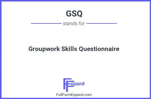Full form of GSQ