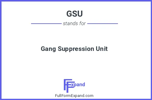 Full form of GSU