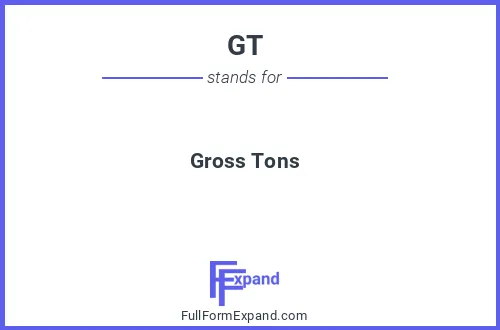 Full form of GT