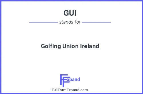 Full form of GUI