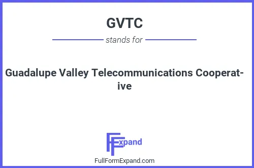 Full form of GVTC