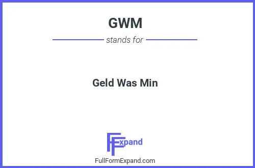 Full form of GWM
