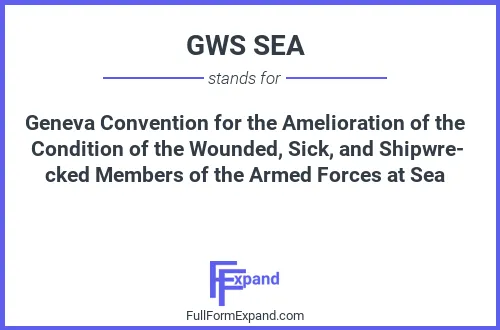 Full form of GWS SEA