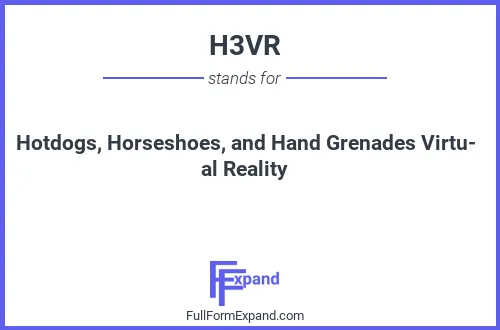Full form of H3VR