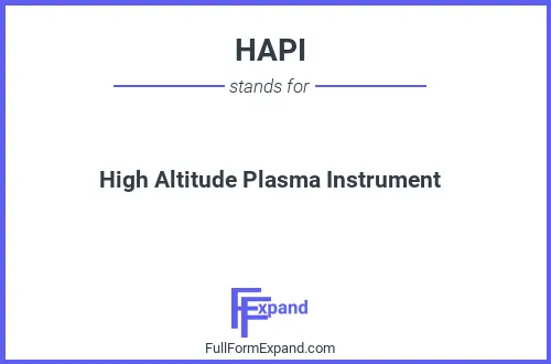 Full form of HAPI