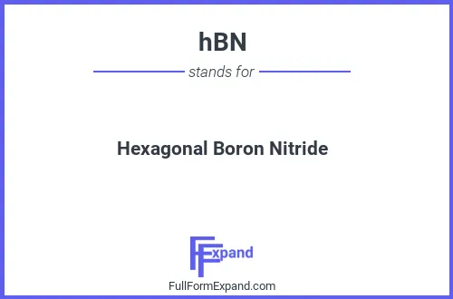 Full form of hBN