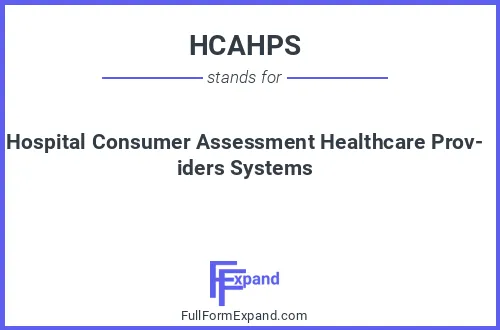 Full form of HCAHPS