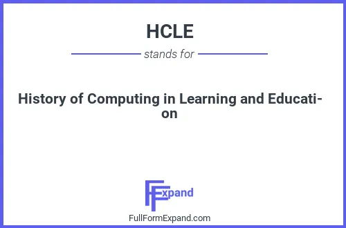 Full form of HCLE