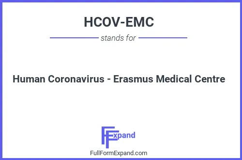 Full form of HCOV-EMC