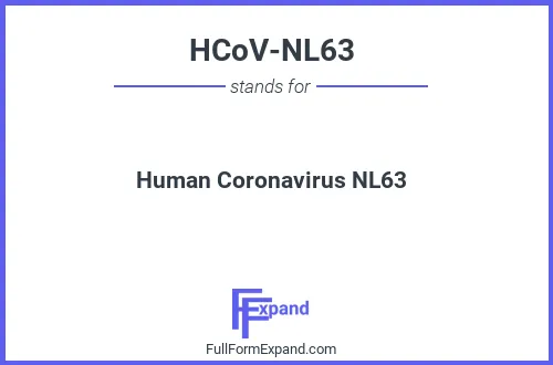 Full form of HCoV-NL63