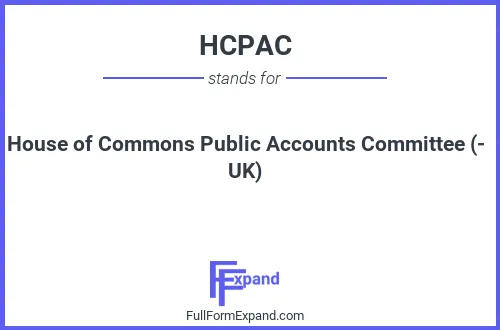 Full form of HCPAC