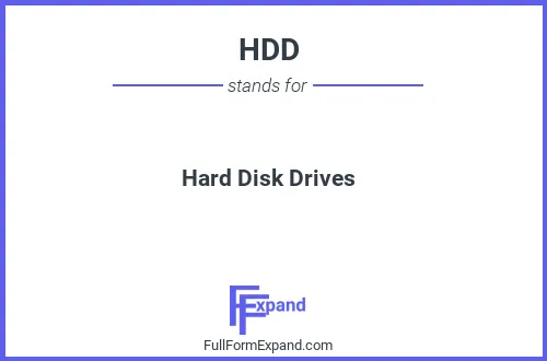Full form of HDD