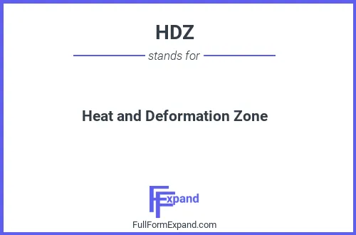 Full form of HDZ