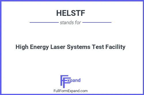 Full form of HELSTF