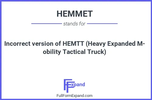 Full form of HEMMET